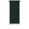 vidaXL Rolgordijn voor buiten 65(B)x140(H) cm HDPE donkergroen