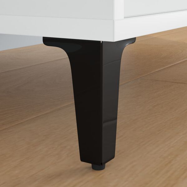 vidaXL Meubelpoten 12 pcs Zwart 5,5 x 5,5 x 10 cm IJzer