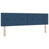vidaXL Boxspring bed met matras met LED Blauw 180 x 200 cm Stof