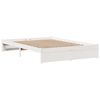 vidaXL Bedframe met hoofdeinde zonder matras 140x190 cm wit