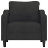 vidaXL Fauteuil 60 cm stof zwart