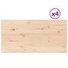 vidaXL Tafelbladen 4 st rechthoekig 100x50x2,5 cm massief grenenhout