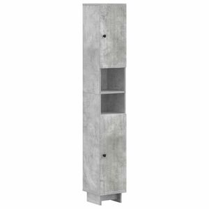 vidaXL Badkamerkast met Open Plank EDE Betongrijs 30 x 31 x 190 cm