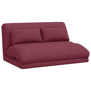 vidaXL Verstelbare vlo stoelen Wijnrood Stof