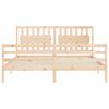 vidaXL Bedframe met hoofdbord massief hout