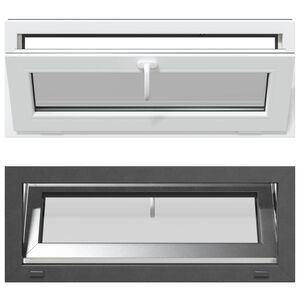 vidaXL Kelderraam RISOR 110 x 40 cm PVC en glas