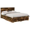 vidaXL Bedframe met lade Gerookt eiken 140 x 200 cm Bewerkt hout