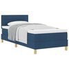 vidaXL Boxspringbed met kussen met hoofdeinde Blauw 90 x 190 cm Stof