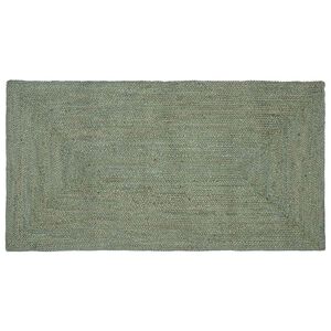 vidaXL Gebied Tapijt Olijfgroen 80 x 150 cm Jute