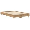 vidaXL Bedframe zonder matras 120x200 cm spaanplaat artisanaal eiken