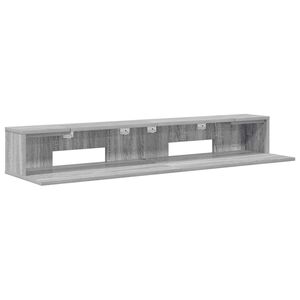 vidaXL studiobureau Grijs Sonoma 130 x 36 x 19,5 cm Bewerkt hout