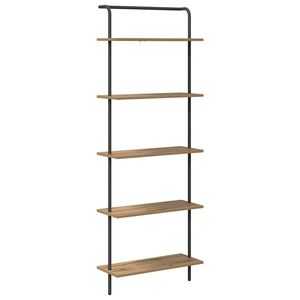 vidaXL Boekenkast 5-laags 60 x 24 x 168 cm Bewerkt hout Artisan Eiken