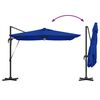 vidaXL Roma Parasol Blauw 286 x 284 x 270 cm Aluminium en Polyester