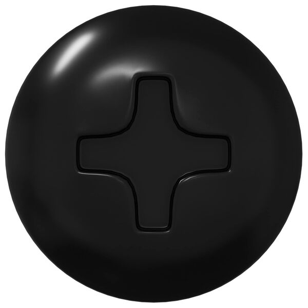 vidaXL Tapnagel 2 pcs Zwart M4 x 28 mm Staal