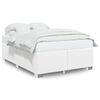 vidaXL Bedframe kunstleer wit 140x190 cm