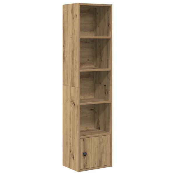 vidaXL Boekenkast 31x24x127 cm bewerkt hout artisanaal eikenkleurig