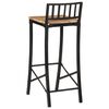 vidaXL Barstoelen 2 st massief ruw mangohout