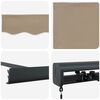 vidaXL Inklapbaar Zonnescherm Beige 500 &times; 300 cm Stof en Metaal