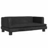 vidaXL Hondenmand 80x45x30 cm fluweel zwart