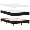 vidaXL Boxspringbed met matras met hoofdeinde Zwart 120 x 190 cm Stof