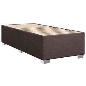 vidaXL Bedframe zonder matras 90x190 cm stof donkerbruin