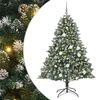 vidaXL Kunstkerstboom met 300 LED Groen 180 cm PVC en Plastic en Staal