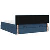 vidaXL Ottoman bed met matrassen 180x200cm stof blauw