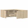 vidaXL Hoekkast 200x40x45 cm bewerkt hout sonoma eikenkleurig