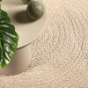 vidaXL Vloerkleed ZIZUR beige binnen en buiten 200x200 cm jute look