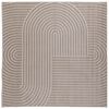 vidaXL Binnen- en buitentapijt PALMERAS Beige 200 x 200 cm Polyester