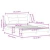 vidaXL Bedframe zonder matras "Hvar" stof lichtgrijs 160x200 cm