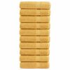 vidaXL Badhanddoeken SOLUND 10 st 600 g/m&sup2; 100x150 cm goudkleurig