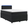 vidaXL Boxspringbed met matras Zwart 120 x 190 cm Fluweel