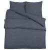 vidaXL Dekbedovertrekset 240x220 cm katoen antracietkleurig