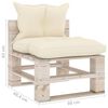 vidaXL 9-delige Loungeset met kussens pallet grenenhout