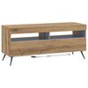 vidaXL LED tv-meubel Oud hout Bewerkt hout