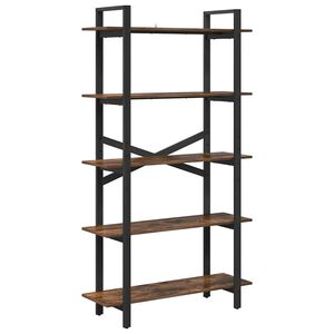 vidaXL Boekenkast 5-laags 100 x 33,5 x 178 cm Bewerkt hout
