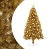 vidaXL Kunstkerstboom met kerstbal 210 cm 300 LED's Warmwit