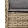 vidaXL 7-delige Tuinset met kussens poly rattan beige