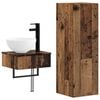 vidaXL Badkamermeubelset 2 st Oud hout 33 x 34,5 x 100 cm Bewerkt hout