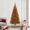 vidaXL Kerstboom met 300 LED met standaard Goud 210 cm PET