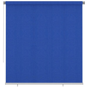 vidaXL Rolgordijn voor buiten 225(B)x230(H) cm HDPE blauw