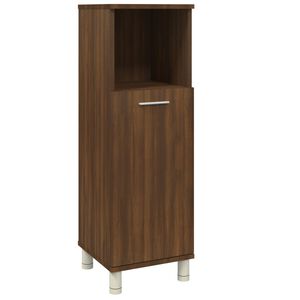 vidaXL Badkamerkast 30x30x95 cm bewerkt hout bruin eikenkleur