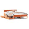 vidaXL Bedframe zonder matras massief grenenhout wasbruin 150x200 cm
