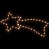 vidaXL Kerstfiguren sterren met 48 LED's 3 st 65x28 cm warmwit