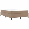 vidaXL Bedframe met matras Cappuccino 140 x 200 cm Stof