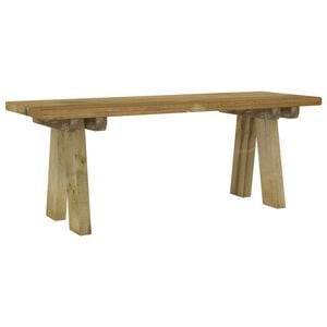 vidaXL Tuinbank 110 cm ge&iuml;mpregneerd massief grenenhout