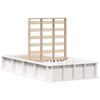 vidaXL Bedframe Wit 75 x 190 cm Massief grenenhout