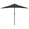 vidaXL Tuinparasol Zwart 294 x 150 x 224 cm Stof