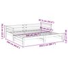 vidaXL Slaapbank met onderschuifbed 80x200 cm massief grenenhout